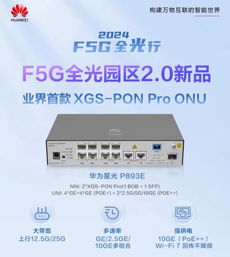 Wi-Fi 7ѰHI׿XGS-PON Pro ONUAǹP893E